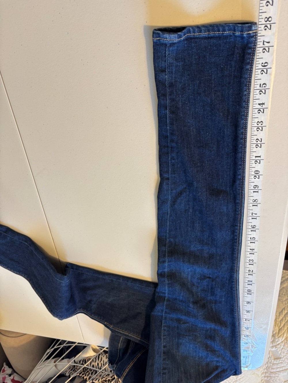 Dittos Skinny Jean Size 25 Dark Indigo Embroidered Elevated Casual Western Ranch - Picture 8 of 8